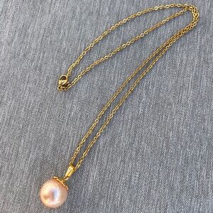 Minimalist Single Drop Pearl Necklace
